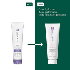 Biolage Hydra Source Shampoo & Conditioning Balm Set - Deeply Hydrates & Moisturizes Dry Hair, Infused with Fermented Aloe & Micro-Filtered Hyaluronic Acid, Vegan & Paraben-Free