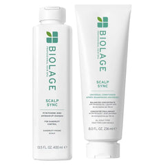 Biolage Scalp Sync Anti-Dandruff Shampoo & Universal Conditioner Set - Targets Dandruff, Controls The Appearance of Flakes & Relieves Scalp Irritation, Scalp Treatment System, Paraben-Free, Vegan