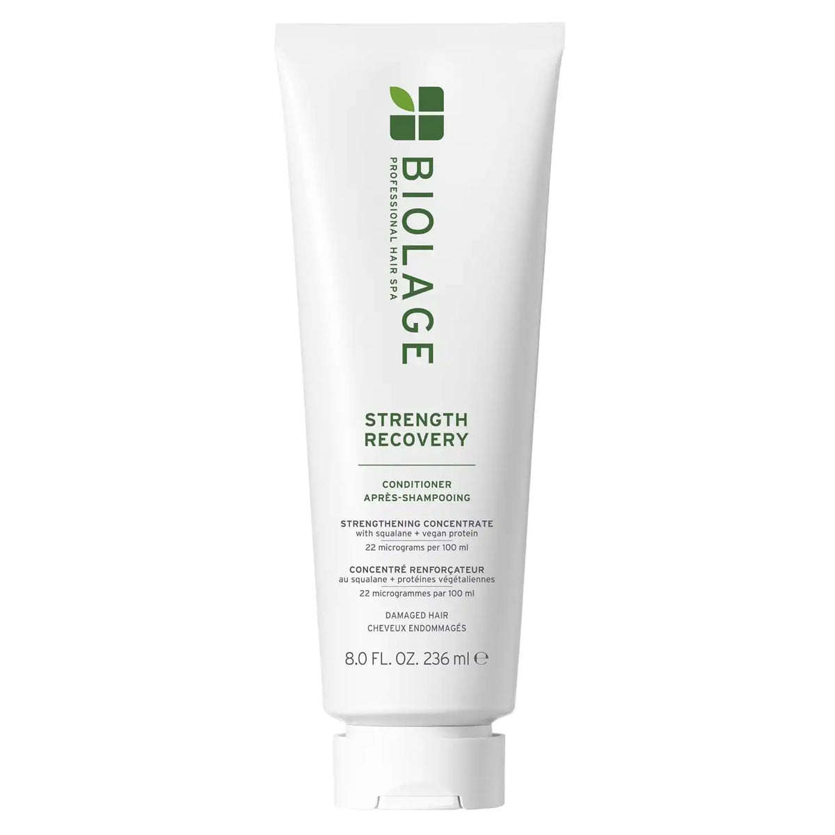 Biolage Strength Recovery Conditioner - Moisturizes & Strengthens Damaged Hair, Softness & Shine, Hydrates and Repairs Damaged Hair, With Olive Squalane & Vegan Proteins, Paraben-Free, Vegan