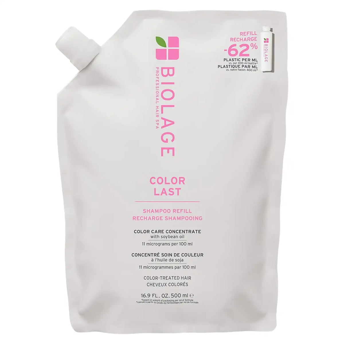 Biolage Color Last Shampoo - For Color-Treated Hair, Gently Cleanses, Nourishes, Strengthens, Hydrates and Adds Shine, Soybean Oil & Stearic Acid, Paraben & Mineral Oil-Free, Vegan