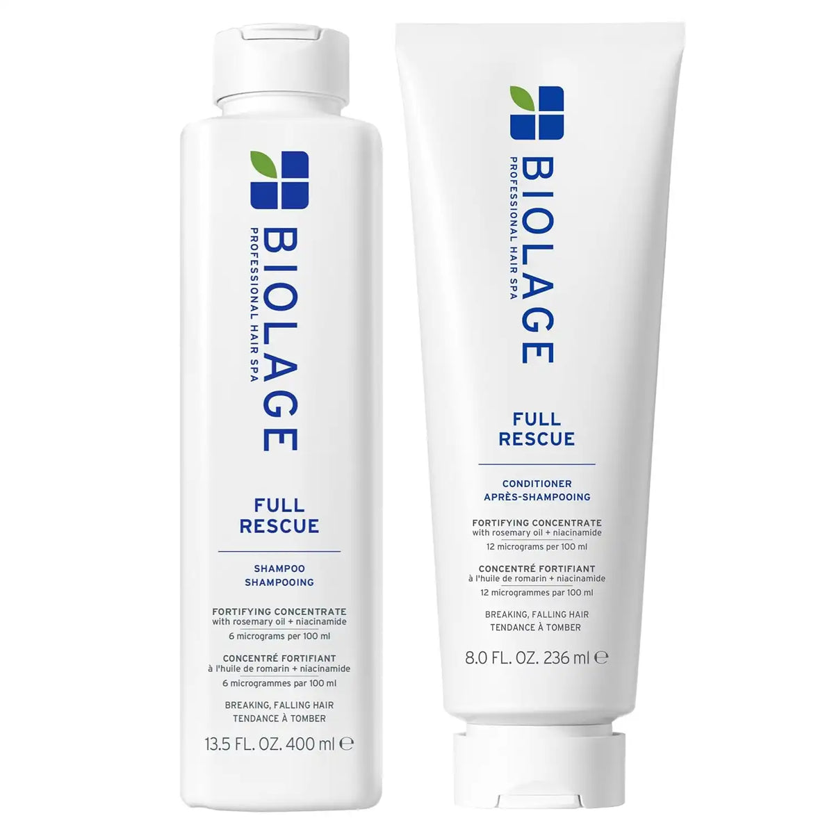 Biolage Full Rescue Shampoo - Fortifies & Strengthens for Stronger Hair, Longer Lengths in 4 weeks*, Instantly Fuller-Looking Hair, Rosemary Oil & Niacinamide, Vegan & Cruelty-Free